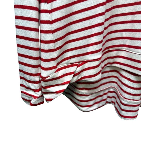 Liz Claiborne Red Stripe Top Size XL Womens Long Sleeve Tee Nautical NWT - Picture 7 of 9